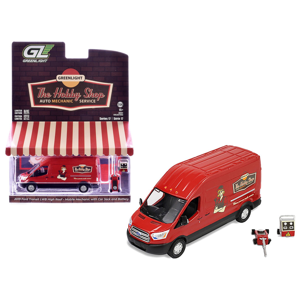 Greenlight The Hobby Shop 2019 Ford Transit LWB High Roof Series 17