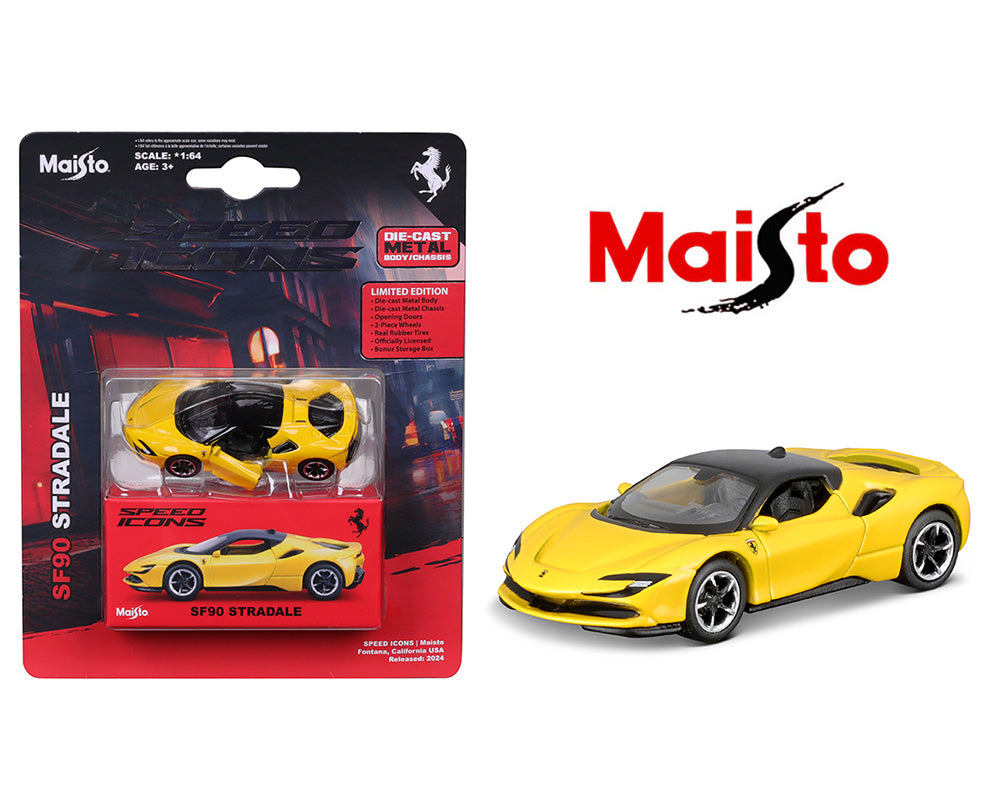 Maisto Speed Icons Ferrari SF90 Stradale Yellow