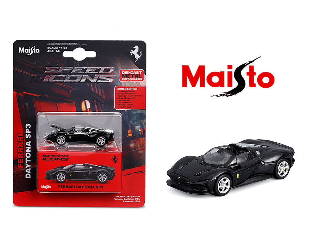 Maisto Speed Icons Ferrari Daytona SP3 Black