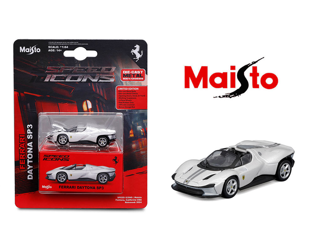 Maisto Speed Icons Ferrari Daytona SP3 Pearl White
