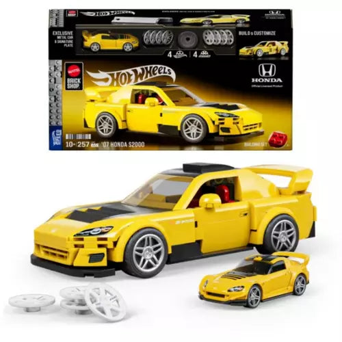Hot Wheels Brick Shop 2007 Honda S2000 Yellow