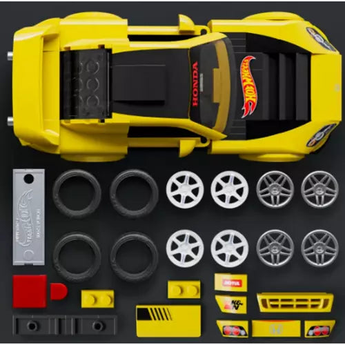 Hot Wheels Brick Shop 2007 Honda S2000 Yellow
