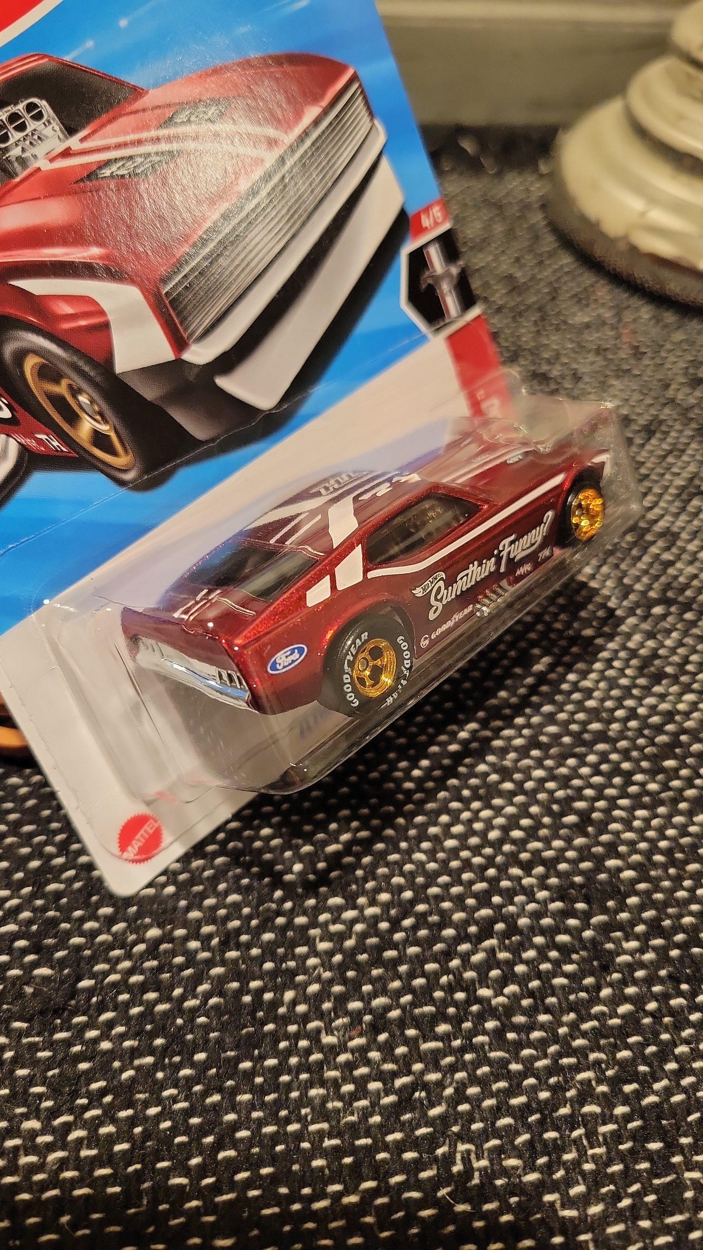 Hot Wheels 2025 Super Treasure Hunt 71 Ford Mustang Funny Car