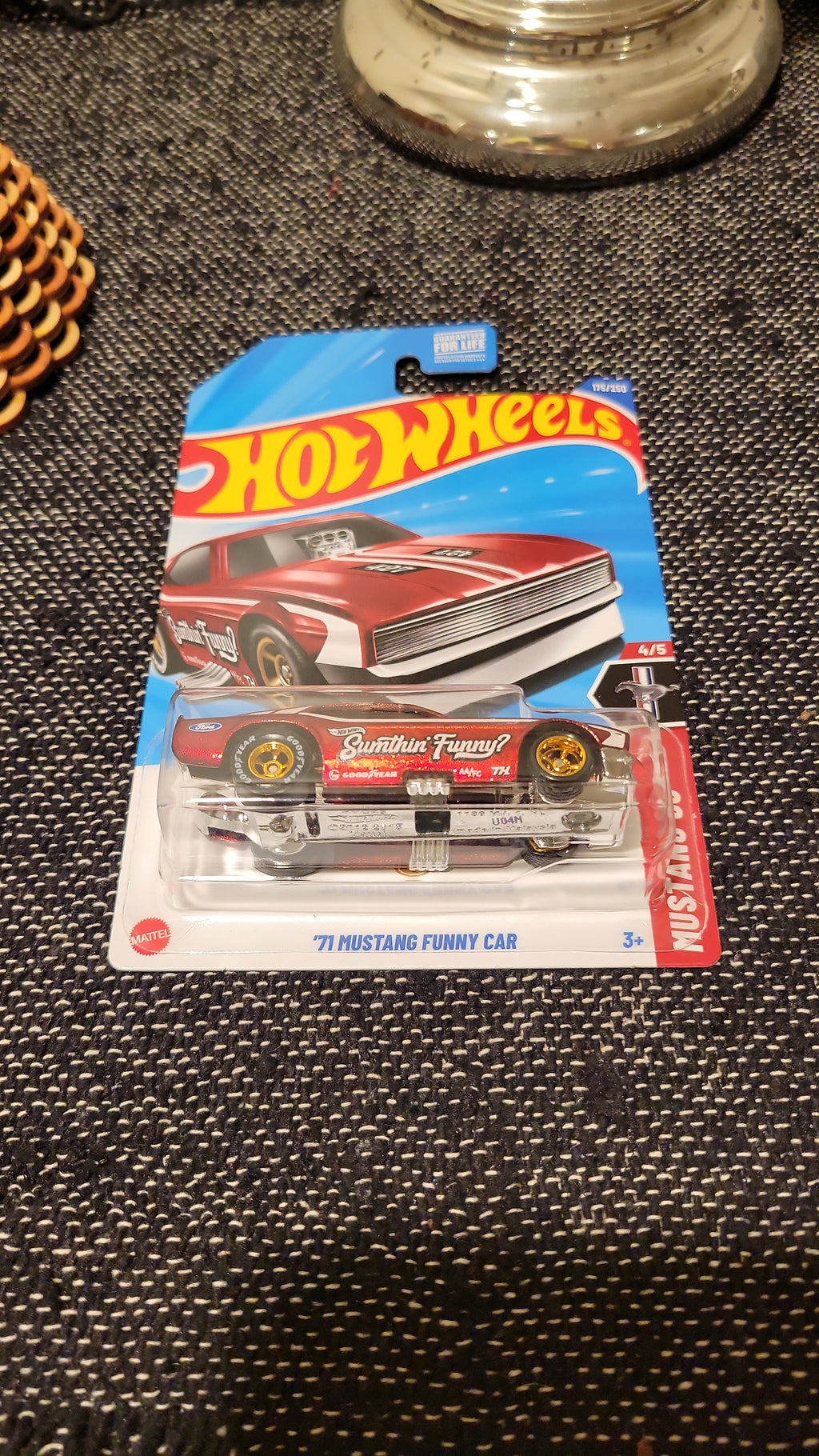 Hot Wheels 2025 Super Treasure Hunt 71 Ford Mustang Funny Car