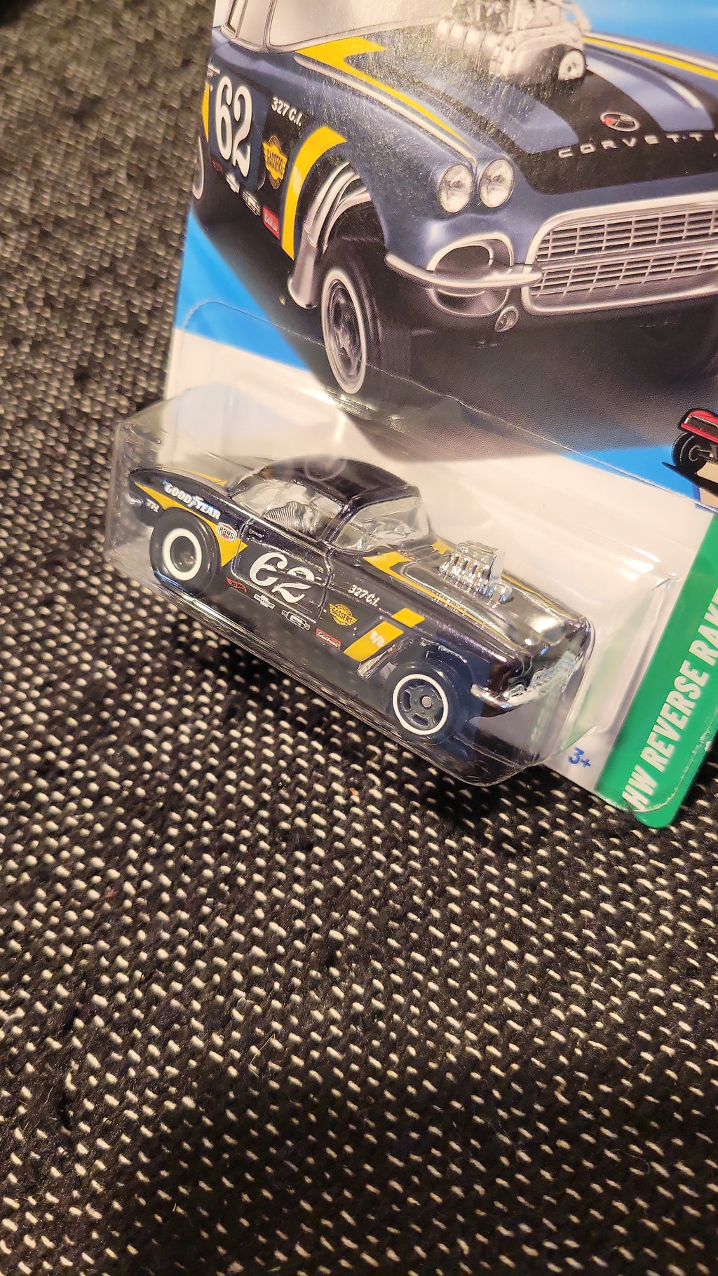 Hot Wheels 2025 Super Treasure Hunt 1962 Corvette Gasser