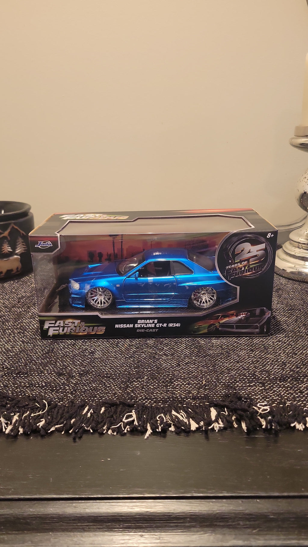 Jada 1:24 Scale Fast & Furious Brian's Nissan Skyline R34 Blue