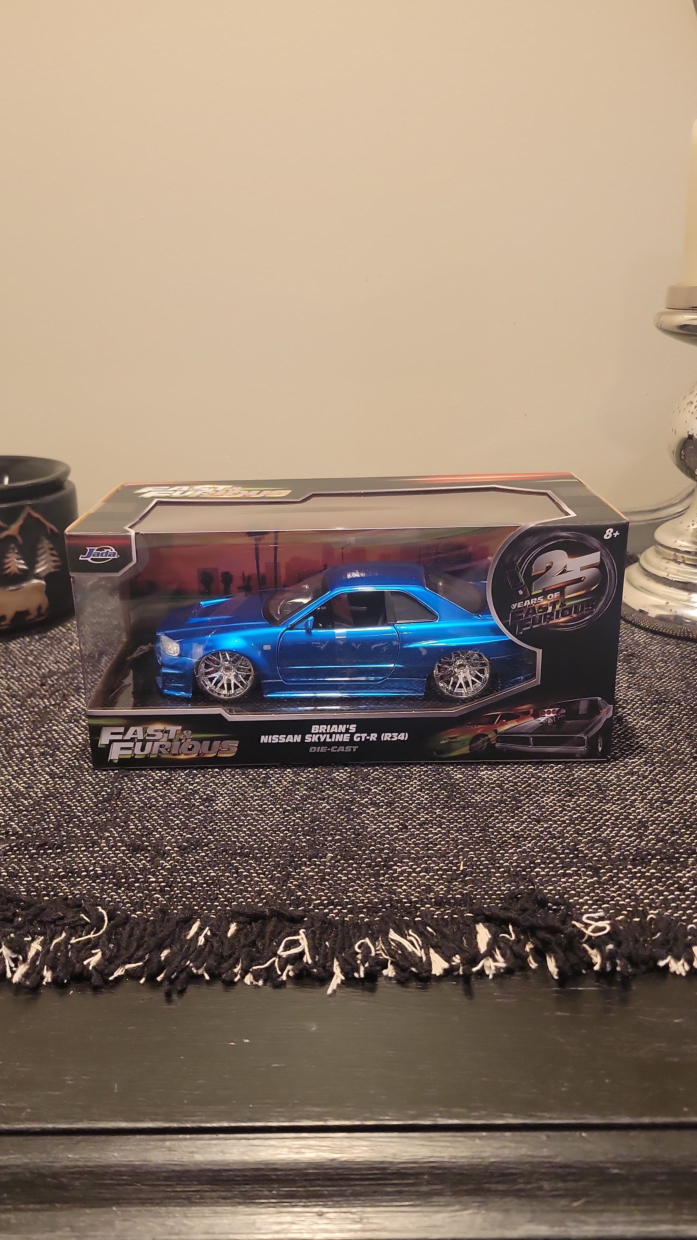 Jada 1:24 Scale Fast & Furious Brian's Nissan Skyline R34 Blue