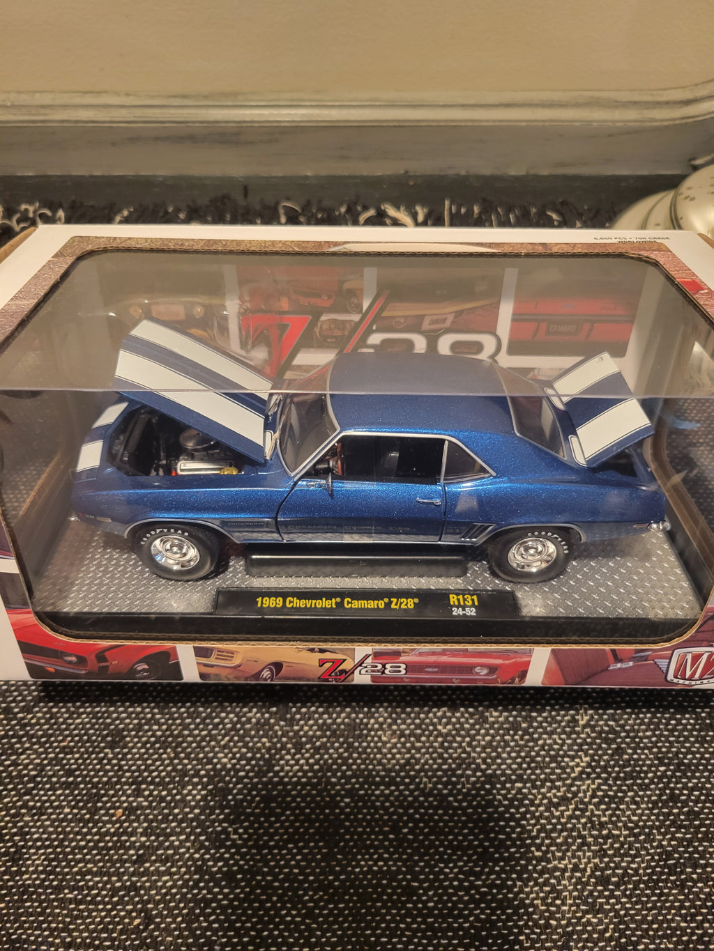 M2 1:24 Scale 1969 Chevrolet Camaro Z28 RS Blue