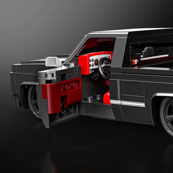 Hot Wheels Brick Shop 1983 Chevrolet Silverado Black