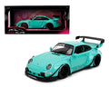 Jada 1:18 Scale Pink Slips Teal Porsche RWB Rauh-Welt