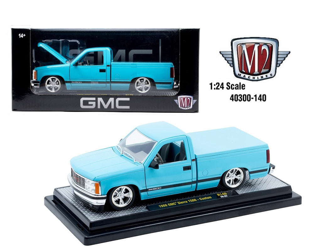 M2 1:24 Scale 1988 GMC Sierra 1500 Teal