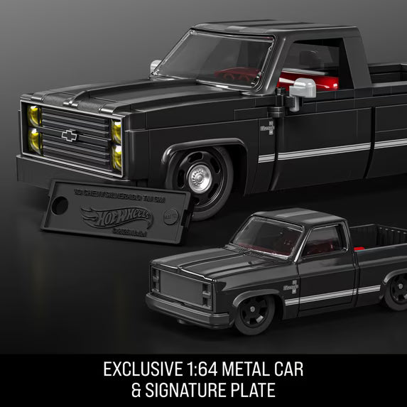 Hot Wheels Brick Shop 1983 Chevrolet Silverado Black