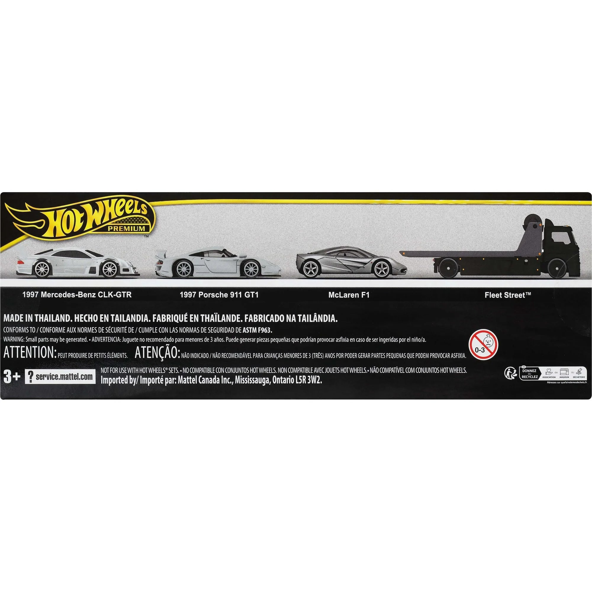 Hot Wheels Silver European Race Diorama Box Set