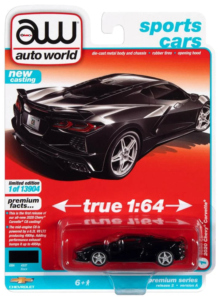 Auto World 2020 Chevrolet Corvette Black Sports Cars