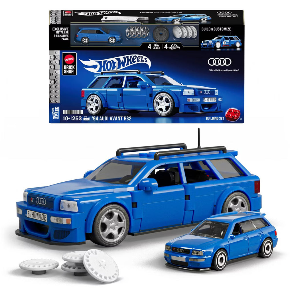 Hot Wheels Brick Shop 1994 Audi Avant RS2 Blue