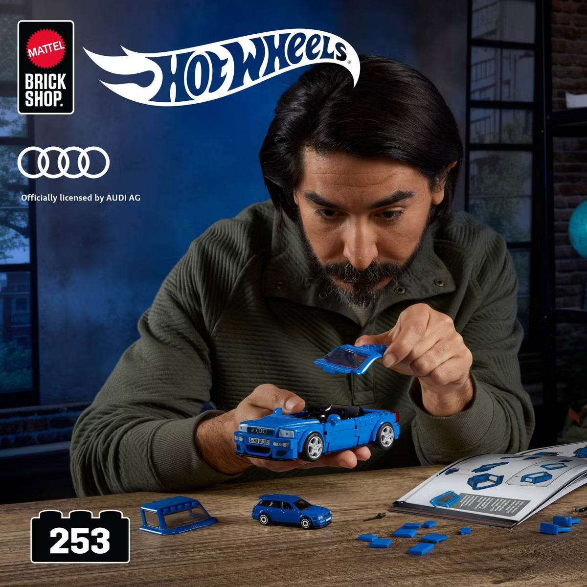 Hot Wheels Brick Shop 1994 Audi Avant RS2 Blue