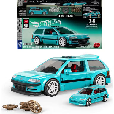 Hot Wheels Brick Shop 1990 Honda CIvic EF Teal