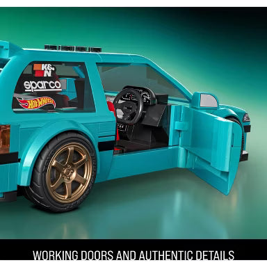 Hot Wheels Brick Shop 1990 Honda CIvic EF Teal