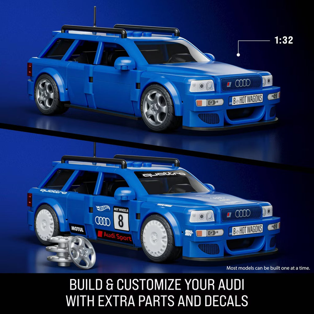 Hot Wheels Brick Shop 1994 Audi Avant RS2 Blue