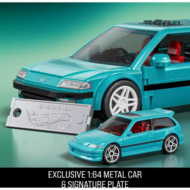 Hot Wheels Brick Shop 1990 Honda CIvic EF Teal