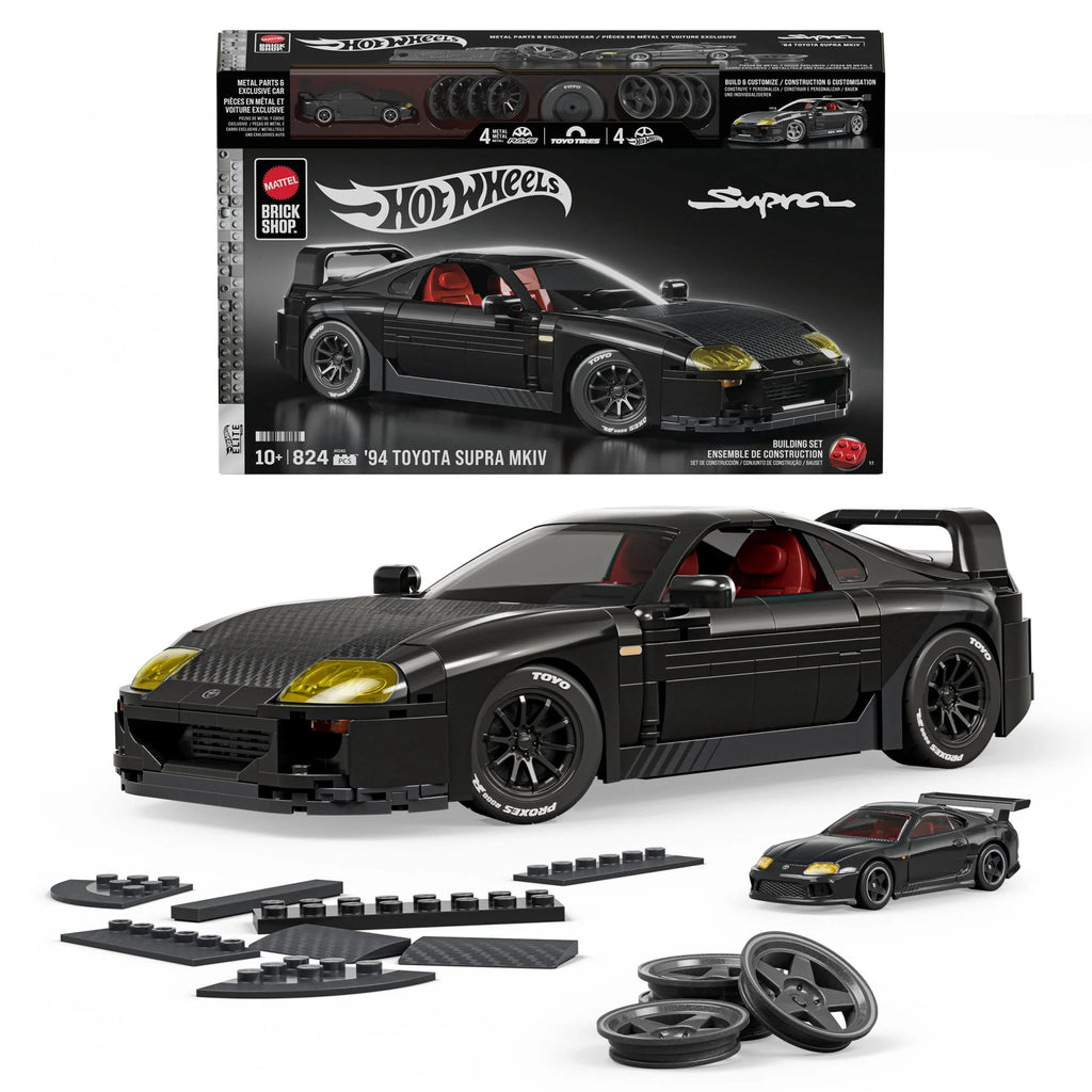 Hot Wheels Brick Shop 1994 Toyota Supra MKIV Black