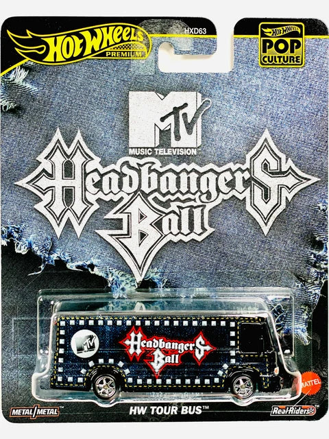 Hot Wheels Premium Pop Culture MTV Headbangers Ball Tour Bus