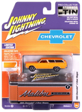 Johnny Lightning 1965 Chevrolet Malibu Wagon Collector Storage Tin Orange