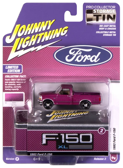 Johnny Lightning 1993 Ford F-150 XL Collector Storage Tin Iris