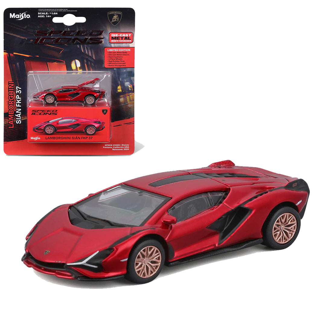 Maisto Speed Icons Lamborghini Sian FKP 37 Metallic Red