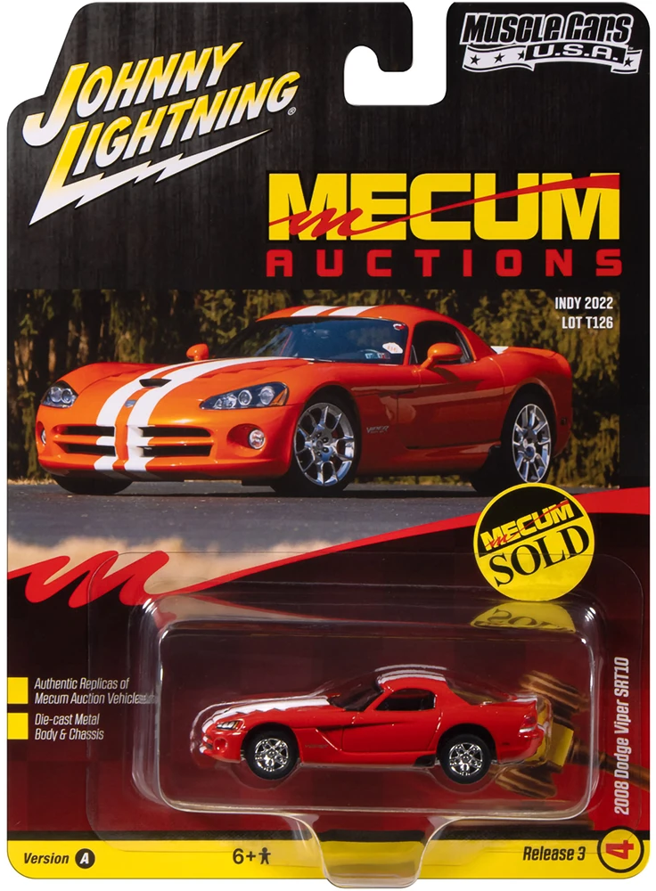 Johnny Lightning 2008 Dodge Viper SRT10 Red / Mecum Auctions
