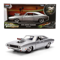 Jada 1:24 Scale Fast & Furious 1970 Dodge Charger Silver Finish