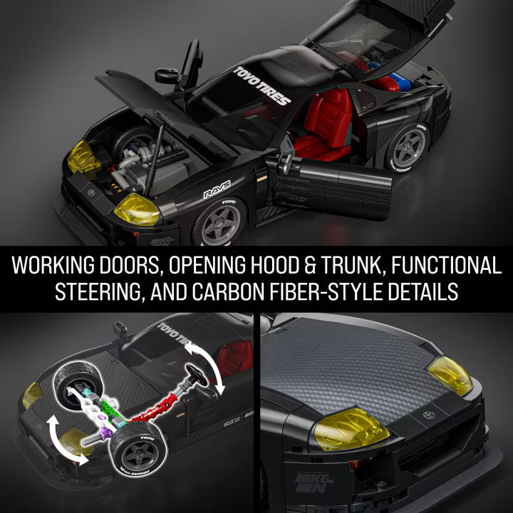 Hot Wheels Brick Shop 1994 Toyota Supra MKIV Black
