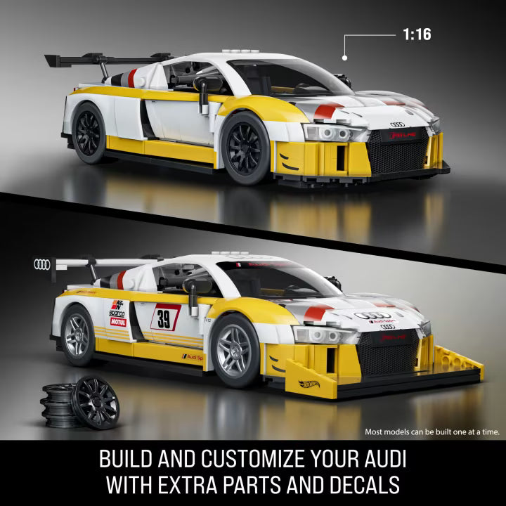 Hot Wheels Brick Shop 2015 Audi R8 LMS Yellow