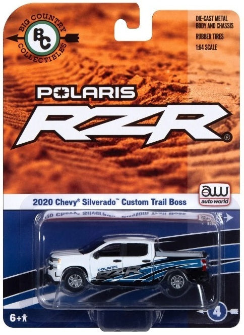 Auto World Big Country Collectibles 2020 Chevrolet Silverado Trail Boss Polaris RZR