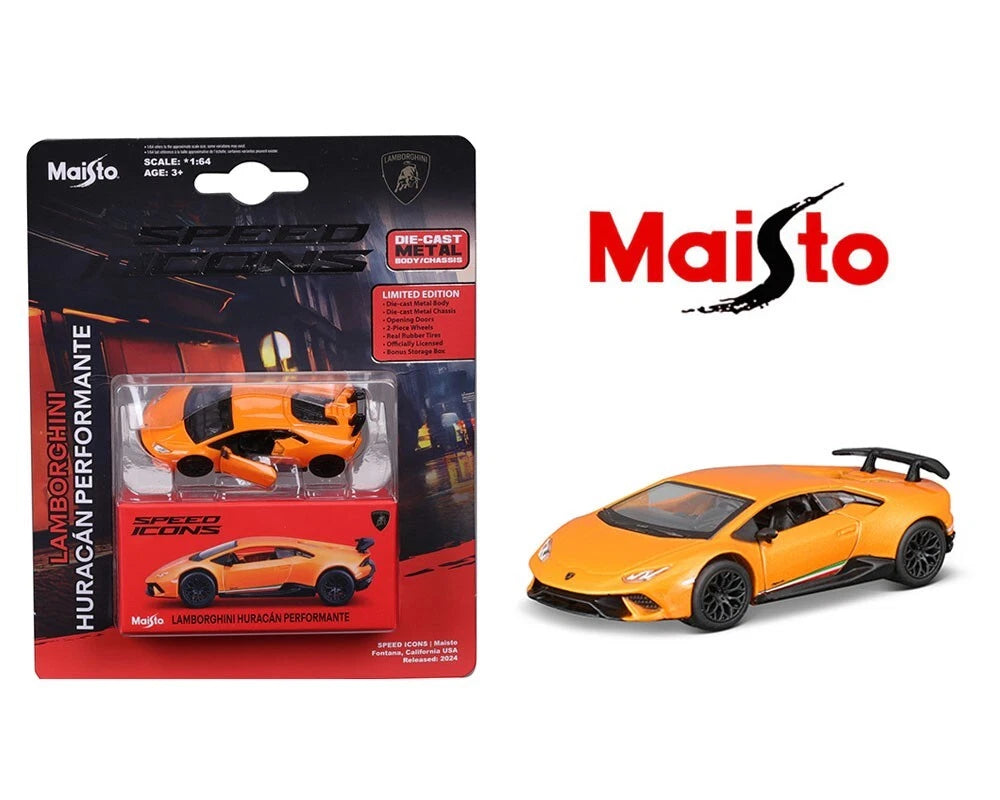 Maisto Speed Icons Lamborghini Huracan Performante Orange